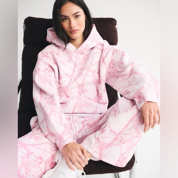 Abercrombie & Fitch Tops - Abercrombie Sunday Hoodie in Pink Camo